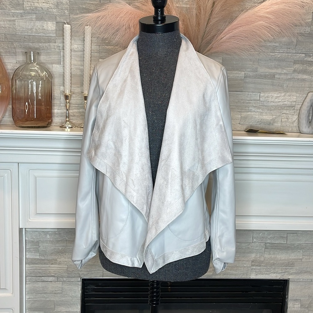 BB Dakota Women's Grey and Cream Jacket Small - Picture 2 of 9